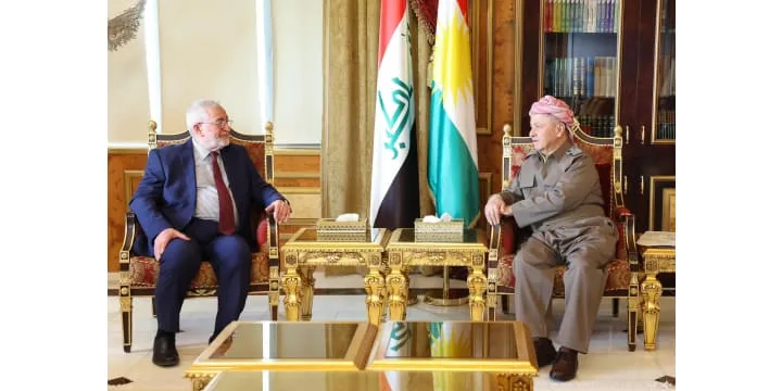 President Barzani Receives a High-Level Delegation from the Iraqi Islamic Party