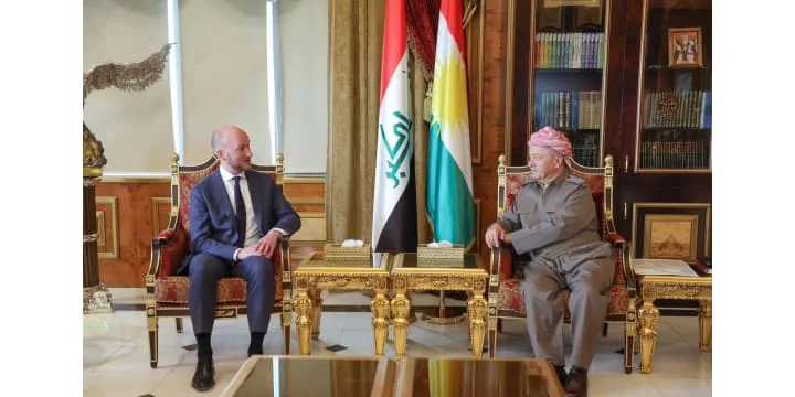 الرئيس بارزاني يستقبل القنصل العام لهولندا في أربيل