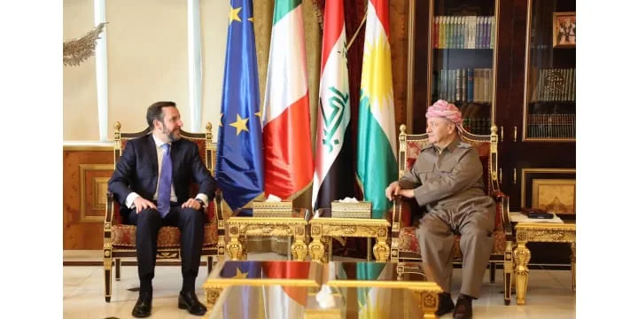 President Barzani Receives Ambassador of Italy to Iraq