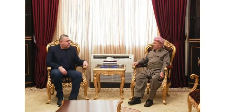 الرئيس بارزاني يستقبل الأمين العام للمؤتمر الوطني العراقي