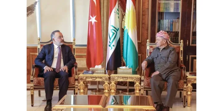 الرئيس بارزاني يستقبل نائب وزير الخارجية التركي