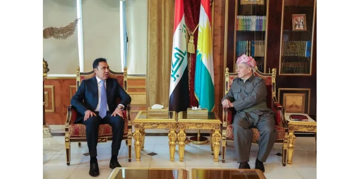 الرئيس بارزاني يستقبل محافظ نينوى