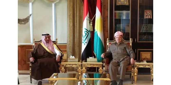 الرئيس بارزاني يستقبل وفداً من عشيرة البغزات المنتمية لقبيلة الجبور