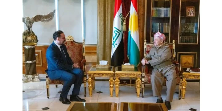 الرئيس بارزاني يستقبل القنصل العام الأردني في أربيل