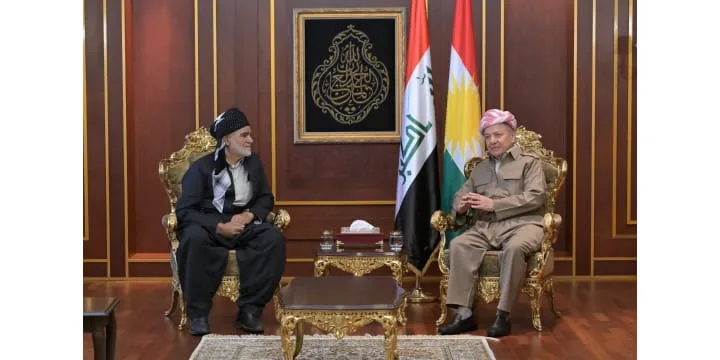 الرئيس بارزاني يستقبل مجلس دعم محافظة حلبجة