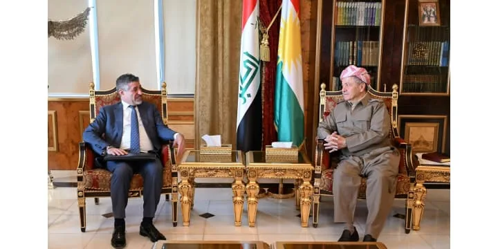 الرئيس بارزاني يستقبل القائم بأعمال السفارة الأمريكية في العراق