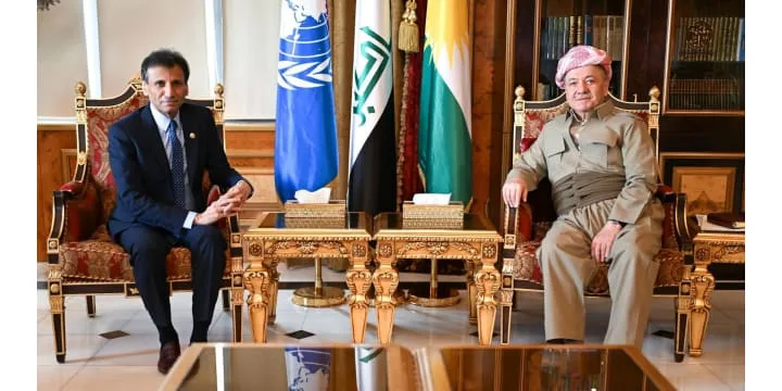 الرئيس بارزاني يستقبل الممثل الخاص للأمين العام للأمم المتحدة في العراق