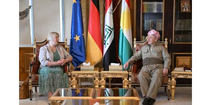 الرئيس بارزاني يستقبل السفيرة الألمانية لدى العراق