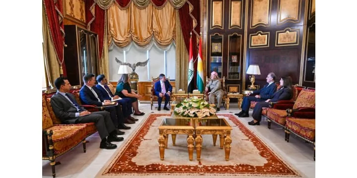 الرئيس بارزاني يستقبل القائم بأعمال السفارة الأمريكية لدى العراق