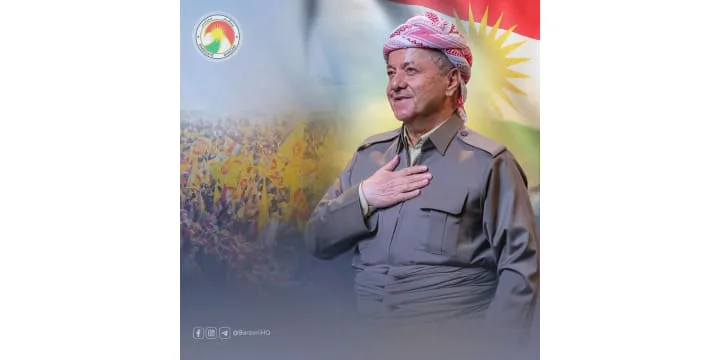 رسالة الرئيس بارزاني بمناسبة الذكرى التاسعة والسبعين لتأسيس الحزب الديمقراطي الكوردستاني