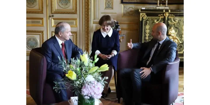 الرئيس بارزاني يجتمع مع وزير الخارجية الفرنسي