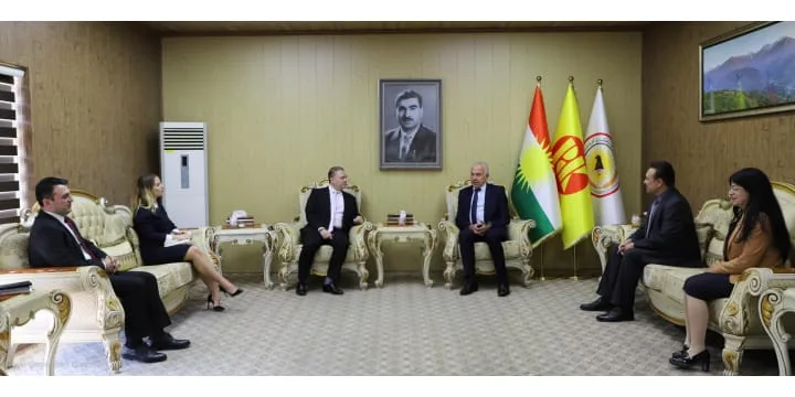 The Consul General of Hungary visited the Kurdistan Democratic Party’s Foreign Relations Office.