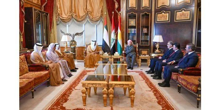 President Barzani Welcomes a Delegation from the United Arab Emirates