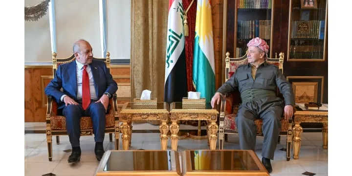 الرئيس بارزاني يستقبل وفداً من تحالف الحسم وتحالف نينوى لأهلها