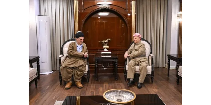 الرئيس بارزاني يستقبل رئيس الحزب الاشتراكي الديمقراطي الكوردستاني