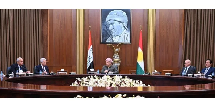 الرئيس بارزاني يستقبل وفد المجلس الوطني الكوردي في سوريا