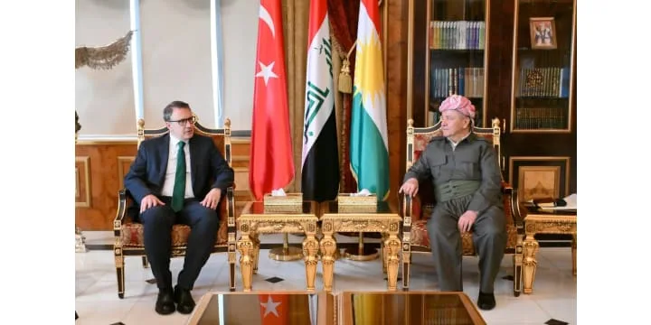 الرئيس بارزاني يستقبل السفير التركي لدى العراق