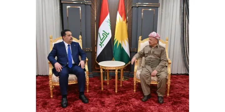 الرئيس بارزاني ورئيس الوزراء العراقي يجتمعان في دهوك
