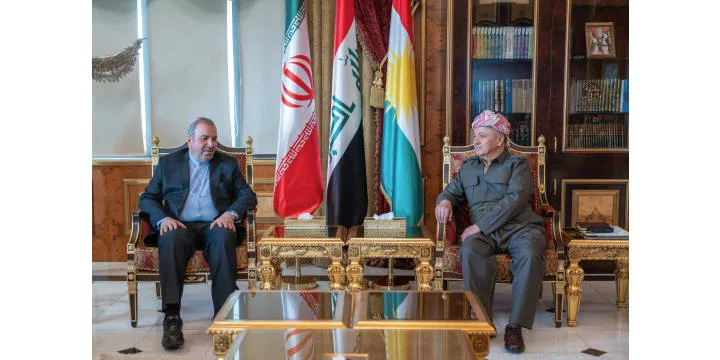 الرئيس بارزاني يستقبل السفير الإيراني لدى العراق