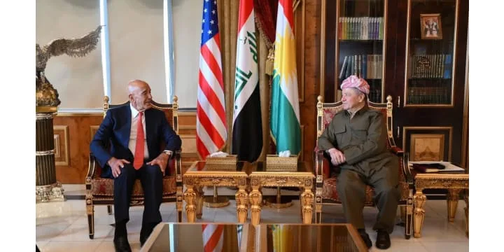 الرئيس بارزاني يستقبل مبعوث الرئيس ترامب لشؤون سوريا وسفير الولايات المتحدة لدى تركيا