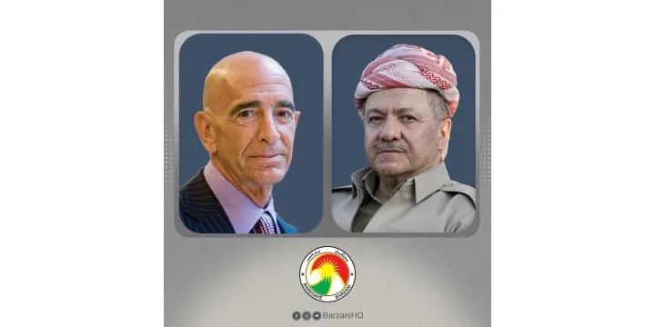 مضمون الاتصال الهاتفي بين الرئيس بارزاني ومبعوث الرئيس الأمريكي لشؤون سوريا