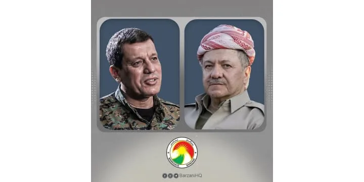 Telephone Conversation Between President Barzani and the Commander of the Syrian Democratic Forces