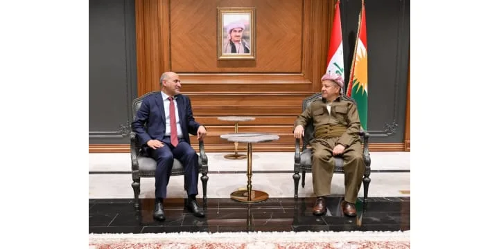 الرئيس بارزاني يستقبل رئيس تيار الغد السوري