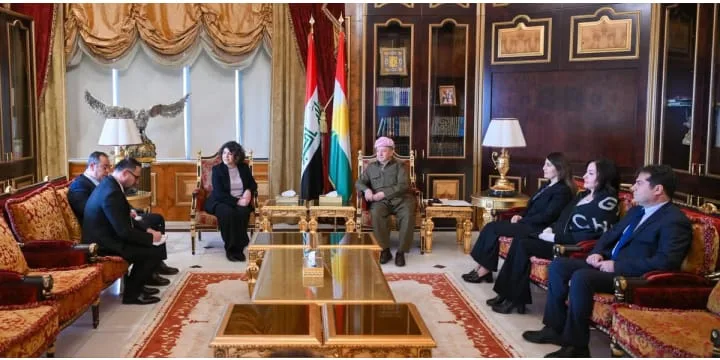 الرئيس بارزاني يستقبل نائبة رئيس برلمان ولاية نوردراين فيستفالن الألمانية