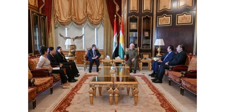 President Barzani Meets with Commander of the Syrian Democratic Forces