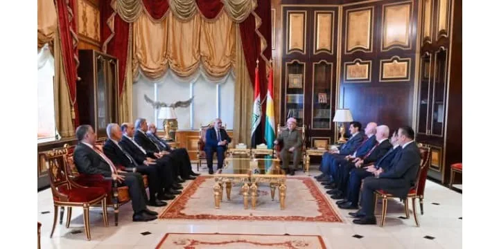 President Barzani Receives Senior Delegation from the Iraqi Islamic Dawa Party