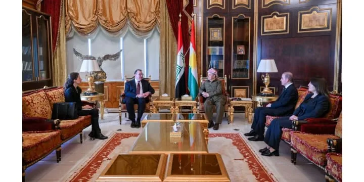 President Barzani Receives U.S. Embassy Chargé d’Affaires in Iraq