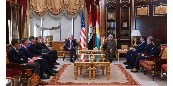 President Barzani Receives President Trump’s Special Envoy for Syrian Affairs and U.S. Ambassador to Türkiye