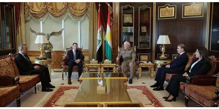 President Barzani Welcomes the Consul General  of the Republic of France