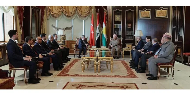 President Barzani Receives Former Prime Minister of Türkiye