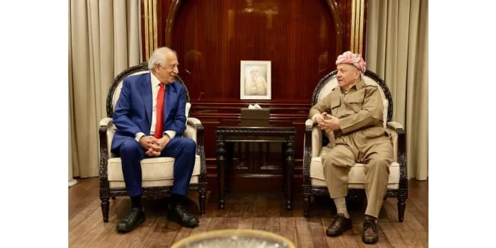 President Barzani Receives Zalmay Khalilzad