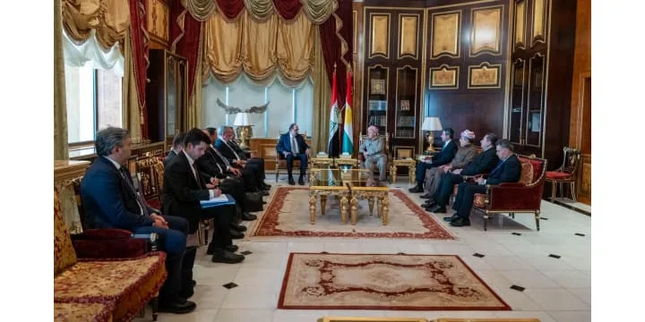 الرئيس بارزاني يستقبل رئيس جهاز الاستخبارات التركي